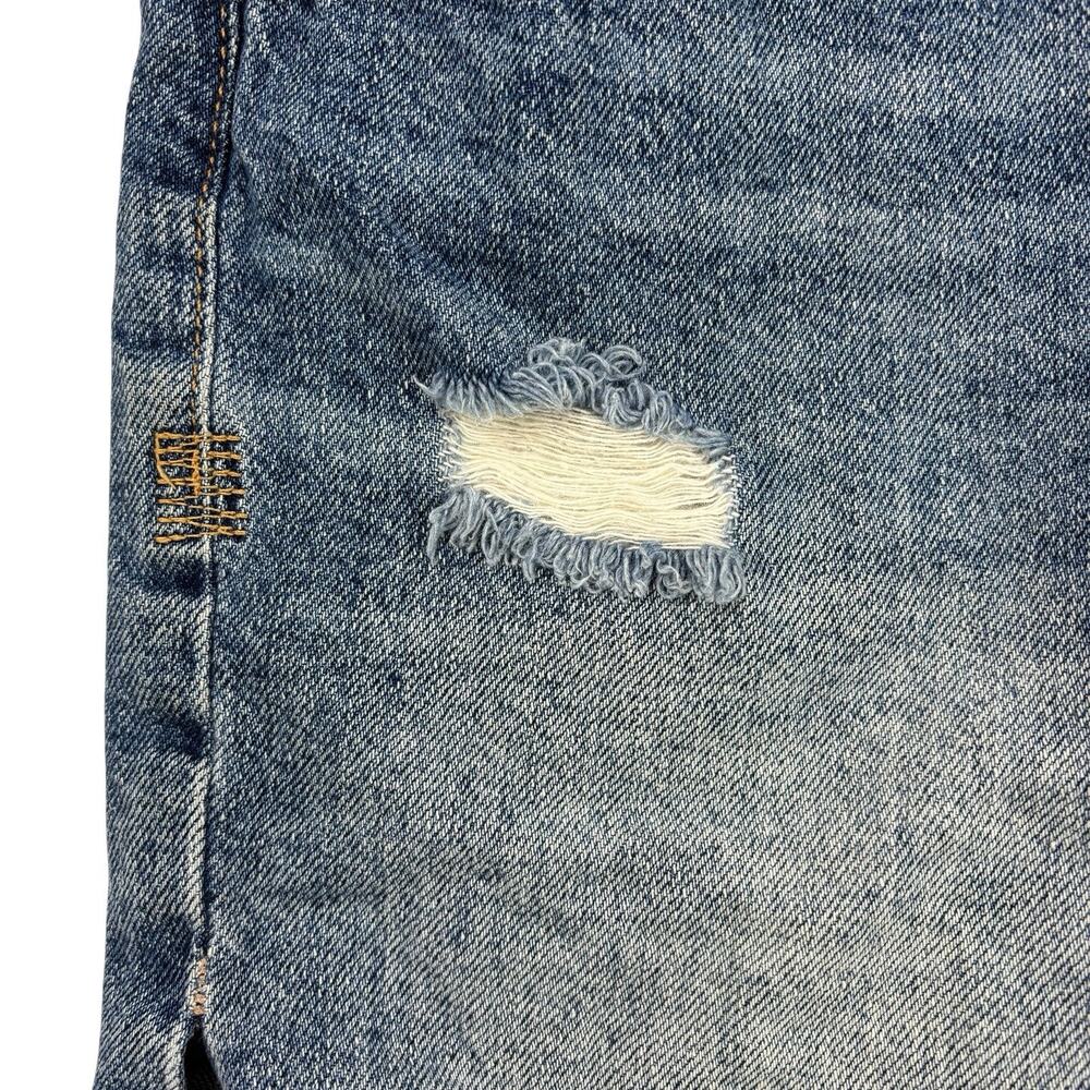 Free People Makai Cut Off Jean Shorts Women's Size 25 Denim Raw Hem Distressed - Picture 7 of 16